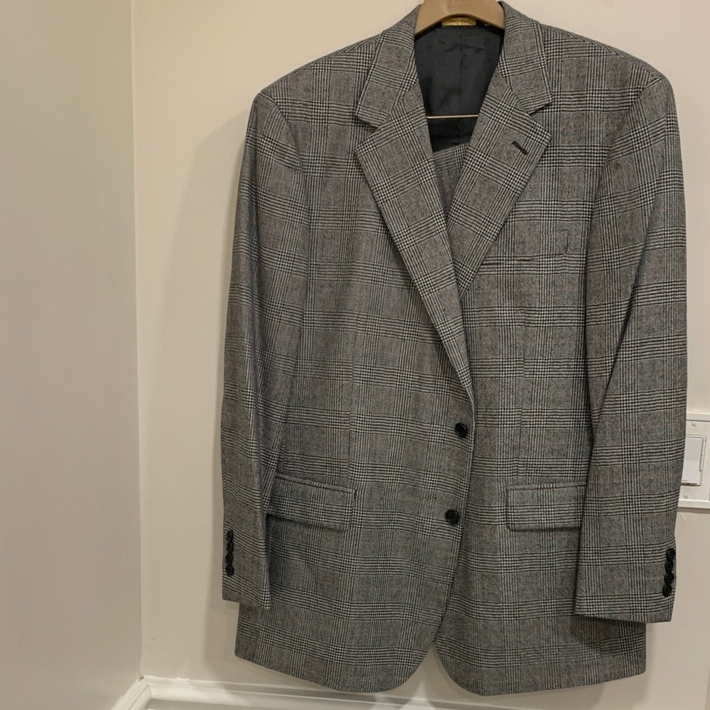 Brooks Brothers Gray Plaid Blazer